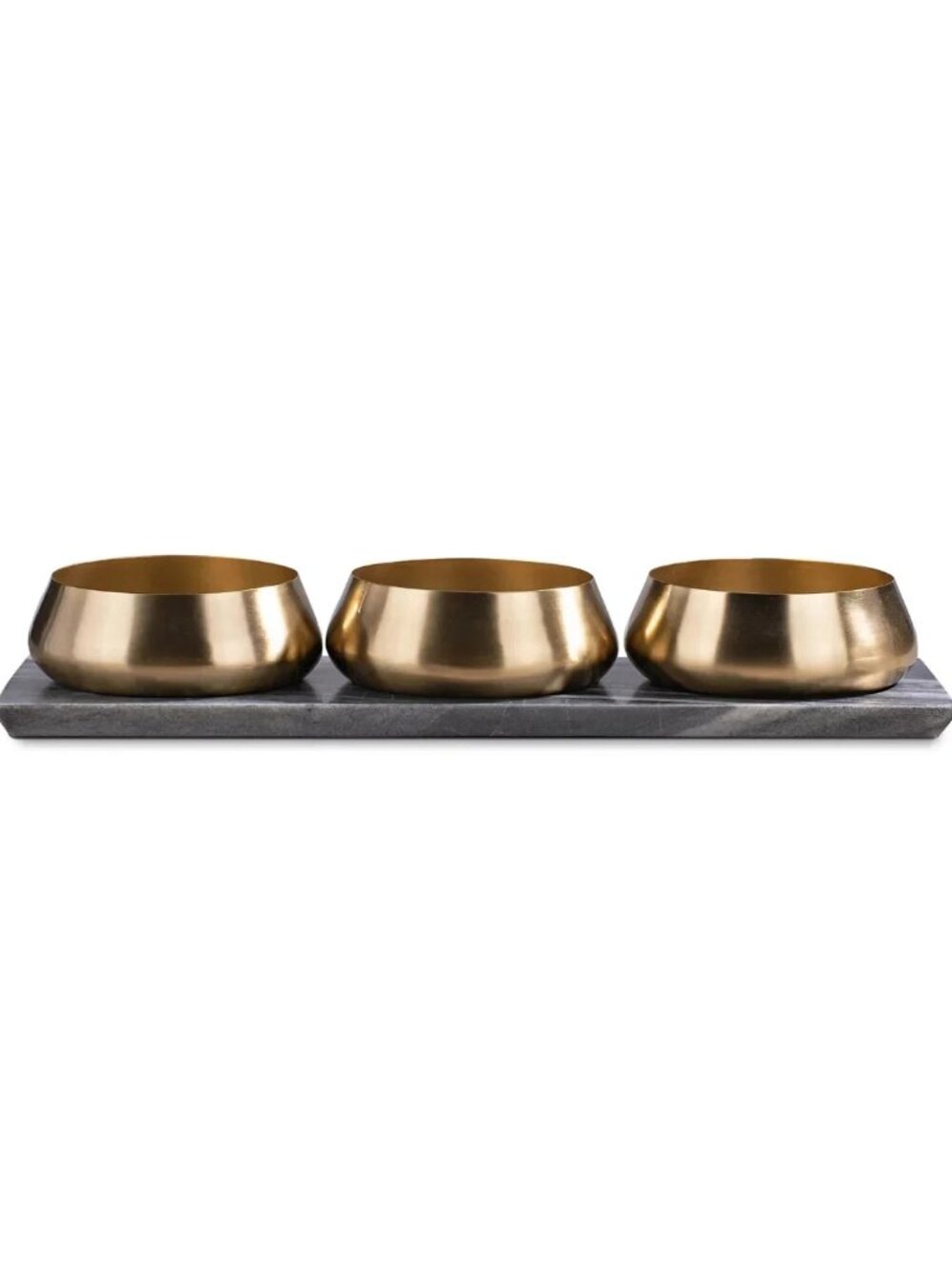 Thirstystone Uptown Condiment Bowls with Marble Board, Set of 3 (New in Box)